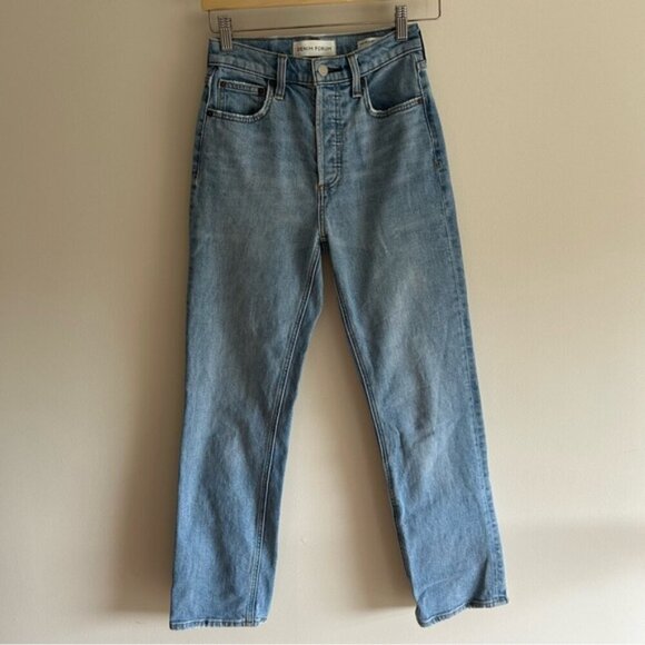 Denim Forum The Arlo High Rise Straight Light Wash - Picture 2 of 11